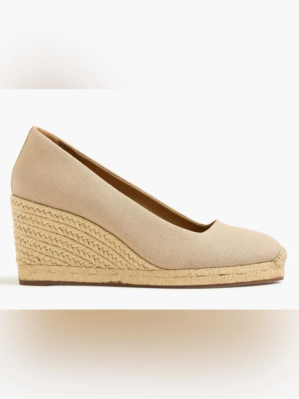 J.Crew Factory Canvas Espadrille Wedges in 